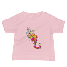 Load image into Gallery viewer, Seahorse Baby Jersey Short Sleeve Tee
