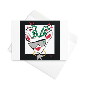 Run Deer MC Greeting card