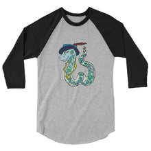 Load image into Gallery viewer, Snake 3/4 sleeve raglan shirt
