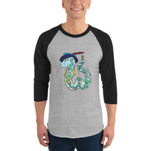 Load image into Gallery viewer, Snake 3/4 sleeve raglan shirt
