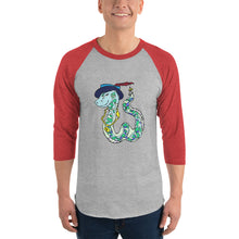 Load image into Gallery viewer, Snake 3/4 sleeve raglan shirt
