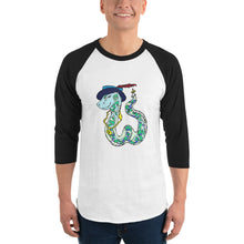 Load image into Gallery viewer, Snake 3/4 sleeve raglan shirt
