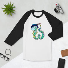 Load image into Gallery viewer, Snake 3/4 sleeve raglan shirt
