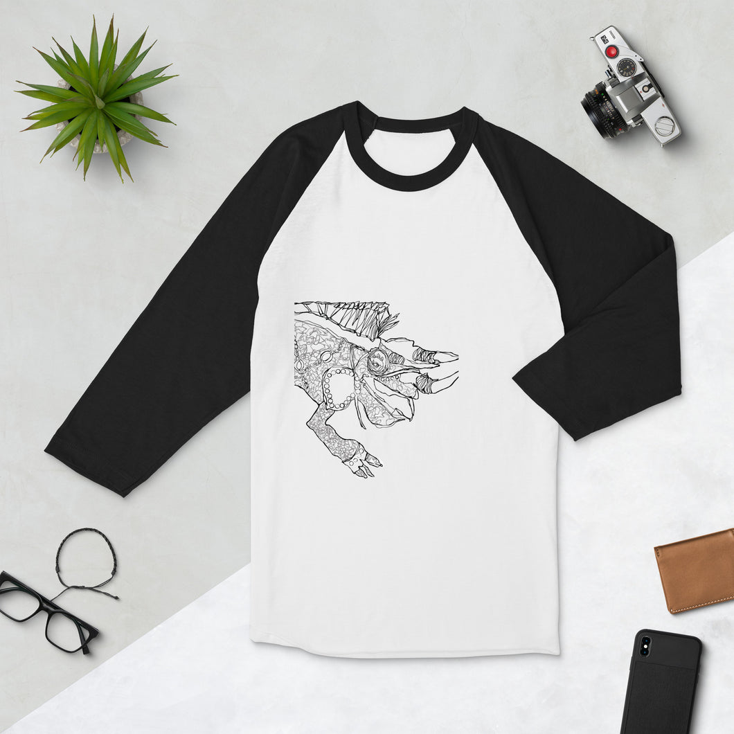 KL Lizard 3/4 sleeve raglan shirt