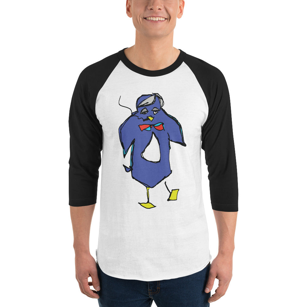 TD Penguin 3/4 sleeve raglan shirt