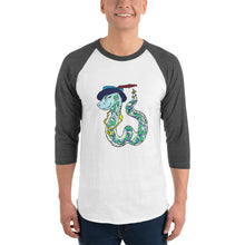 Load image into Gallery viewer, Snake 3/4 sleeve raglan shirt
