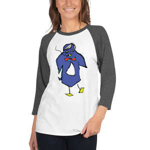 TD Penguin 3/4 sleeve raglan shirt