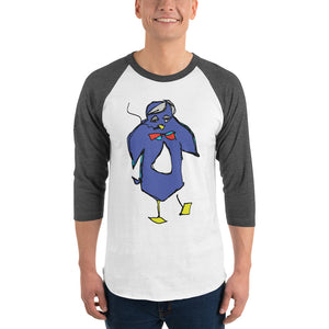 TD Penguin 3/4 sleeve raglan shirt