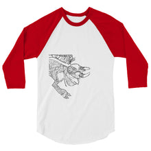 Load image into Gallery viewer, KL Lizard 3/4 sleeve raglan shirt
