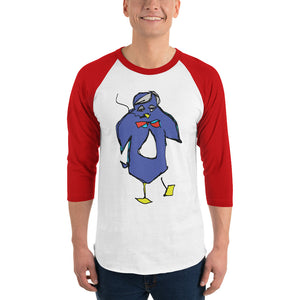 TD Penguin 3/4 sleeve raglan shirt