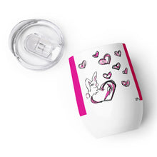 Load image into Gallery viewer, Love Bunny Wine tumbler
