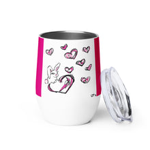 Load image into Gallery viewer, Love Bunny Wine tumbler
