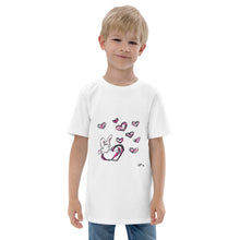 Load image into Gallery viewer, Love Bunny Youth jersey t-shirt
