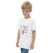 Load image into Gallery viewer, Love Bunny Youth jersey t-shirt
