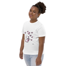 Load image into Gallery viewer, Love Bunny Youth jersey t-shirt
