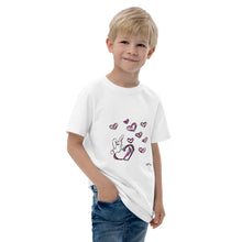 Load image into Gallery viewer, Love Bunny Youth jersey t-shirt
